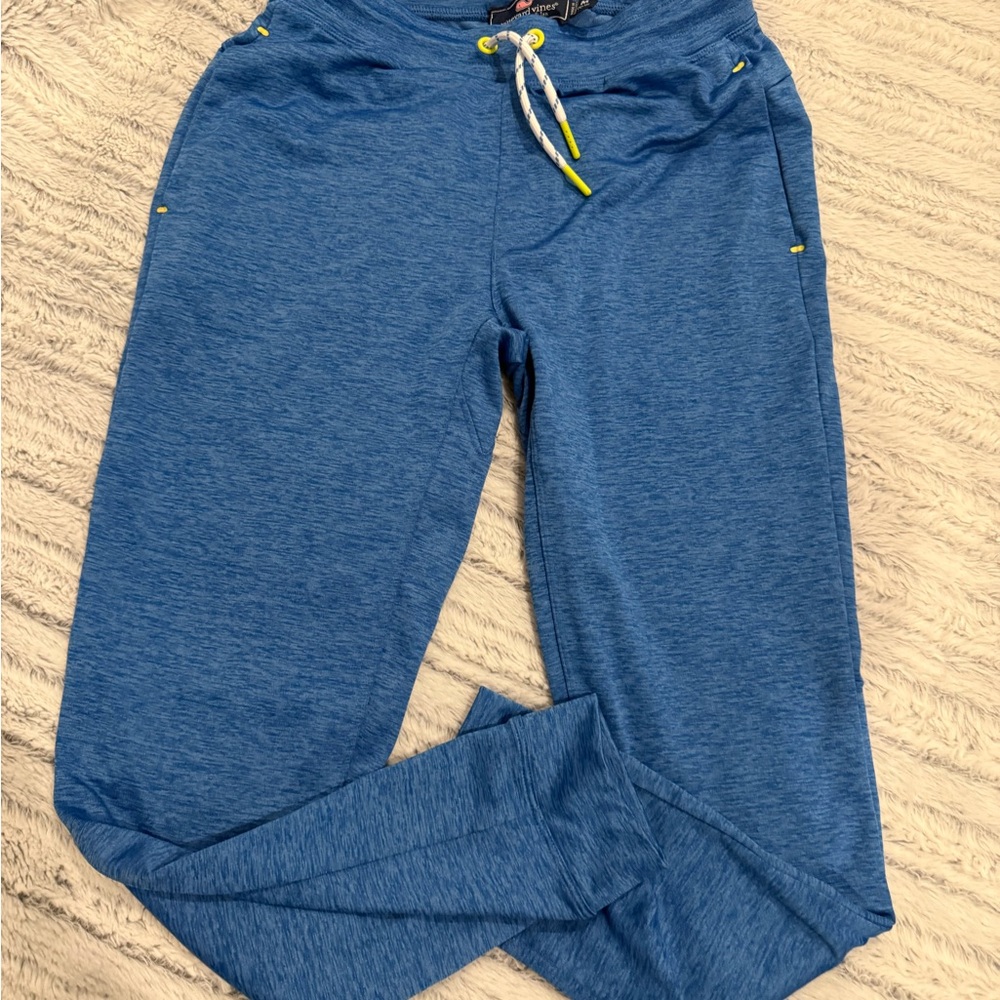 Vineyard Vines Boys Blue Heather Jogger Sweatpants